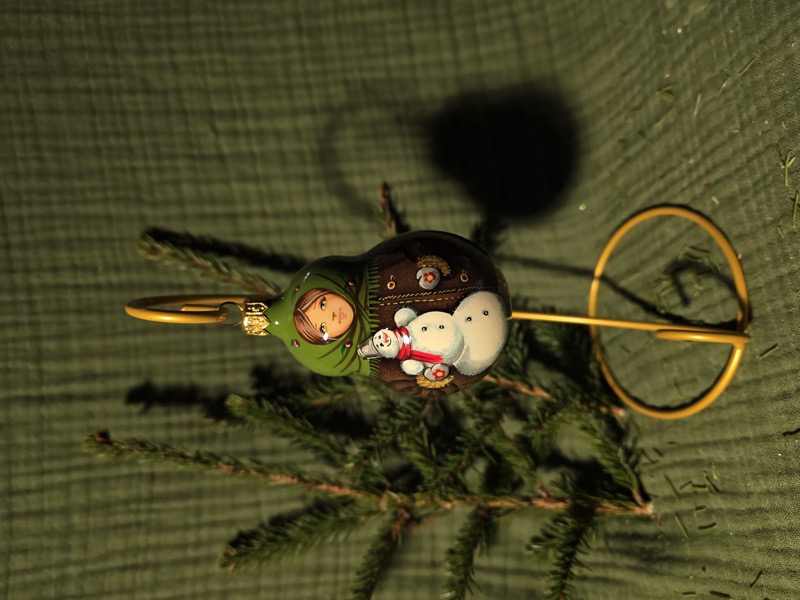 матрешка с снеговиком